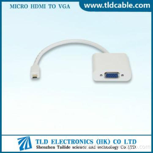 Hotselling Micro HDMI to VGA Converter Cable